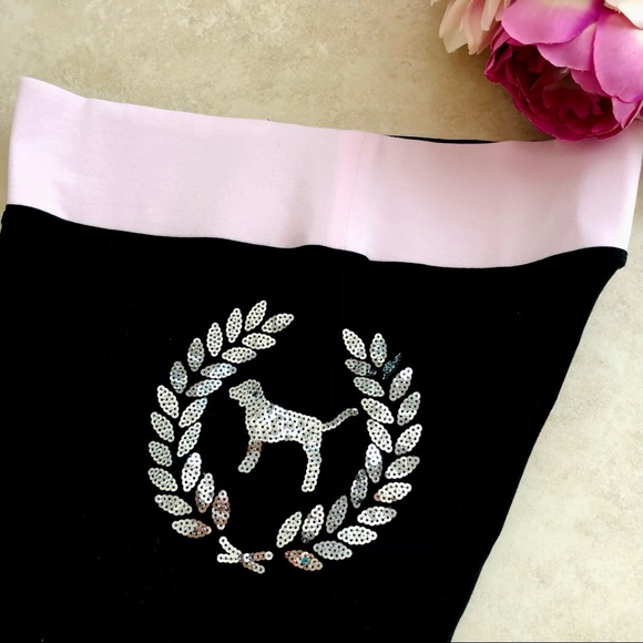 VS PINK Sequins Bling Everyday Legging Size Medium - Picture 3 of 8